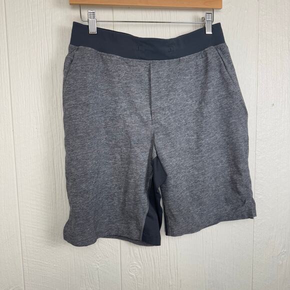 Lululemon Mens T.H.E. Shorts Medium Gray Linerless 9" Inseam Gym Athleisure Run - Picture 3 of 8